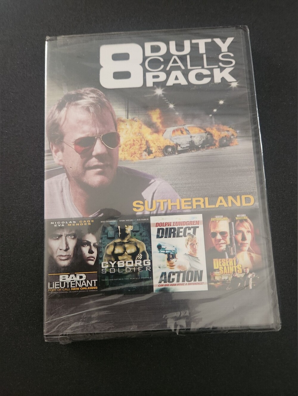 8 Movie Action Pack -  Sutherland And CAGE